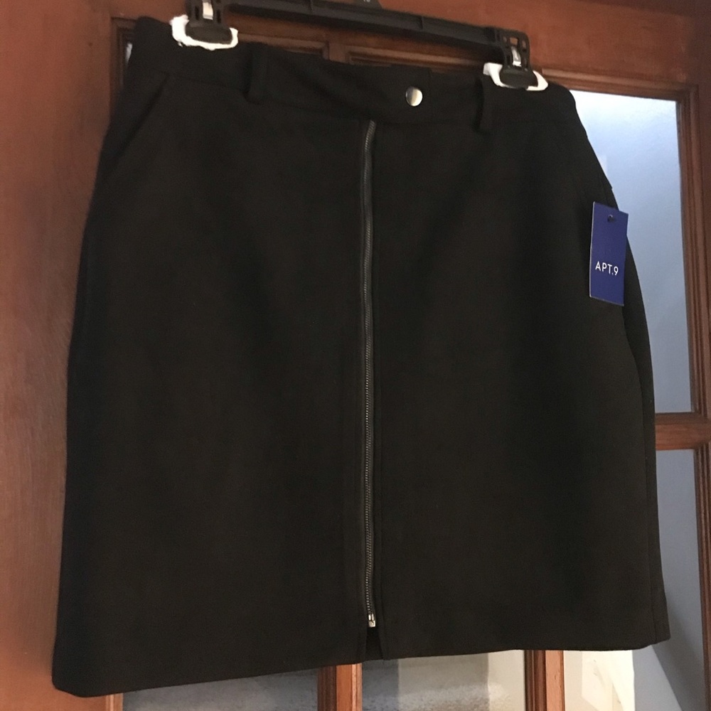 Apt 9 Black Zip up Skirt